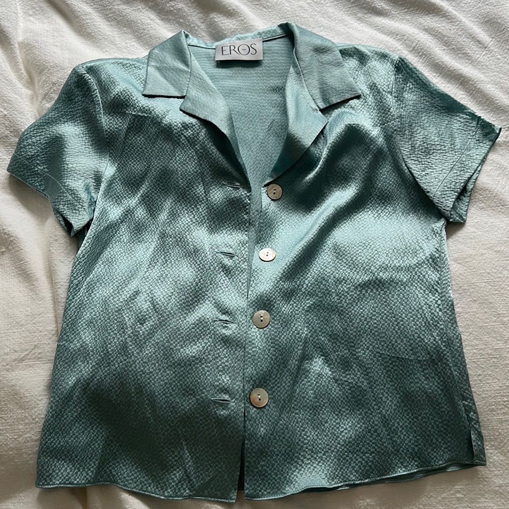 NWOT GREAT EROS Silk Shirt